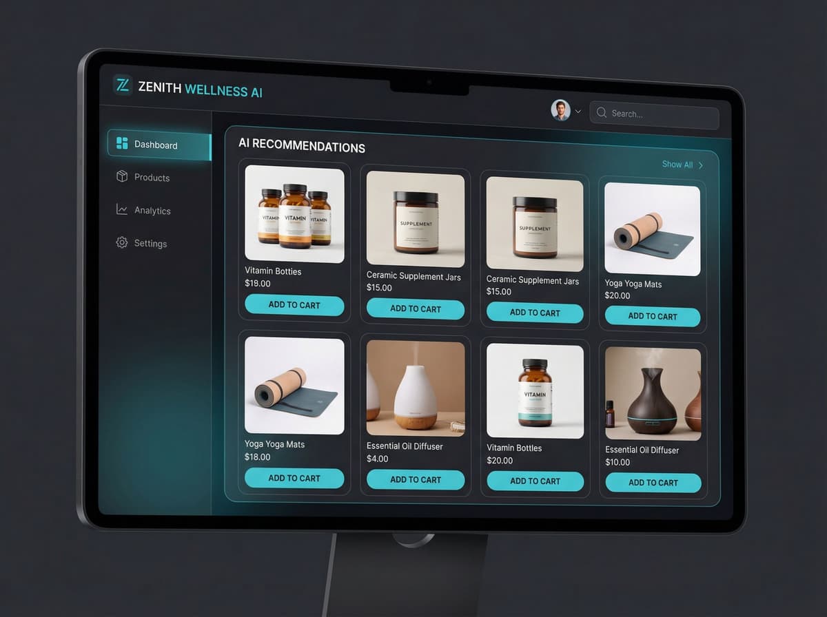 Health & Wellness AI Commerce Dashboard