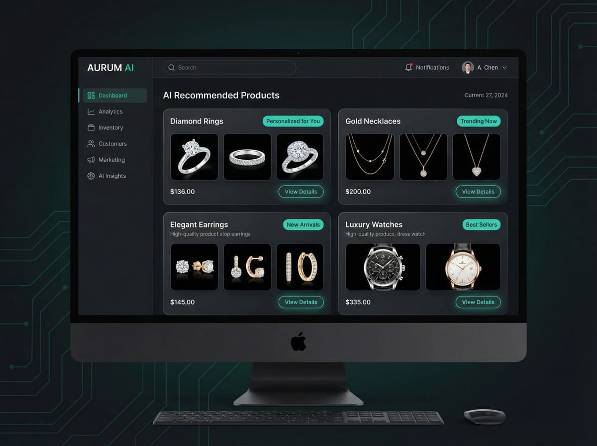 Jewellery & Accessories AI Commerce Dashboard