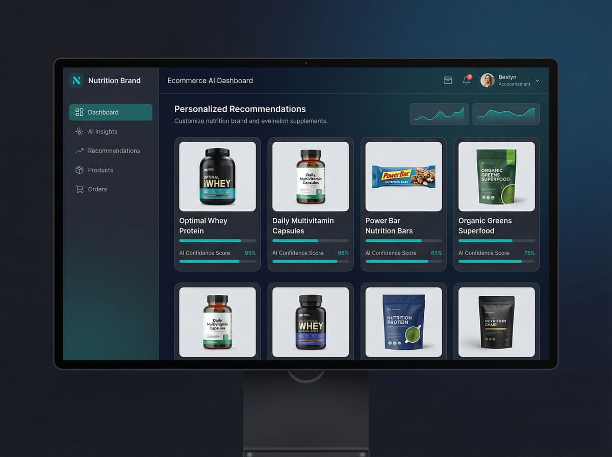 Nutrition & Supplements AI Commerce Dashboard