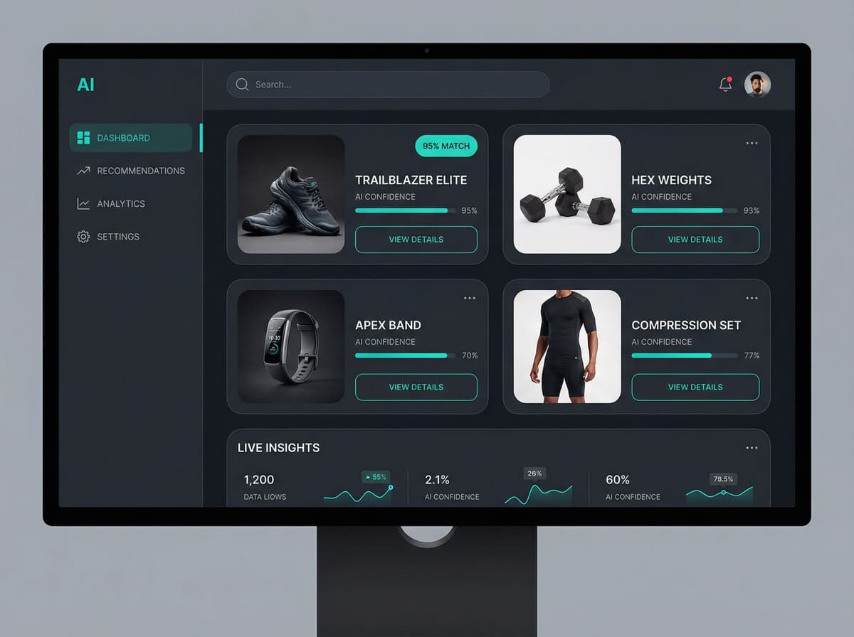 Sports & Fitness AI Commerce Dashboard