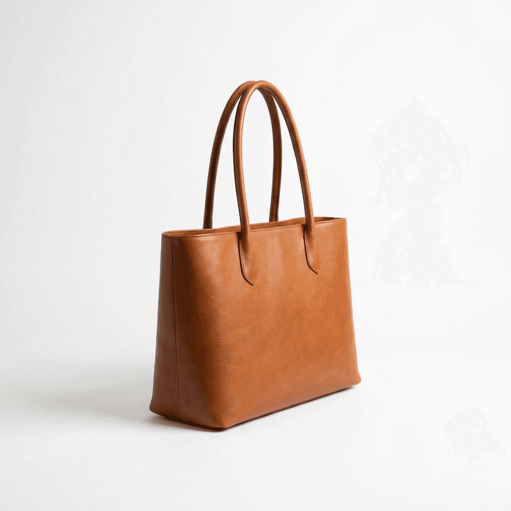 Leather tote · Studio · white