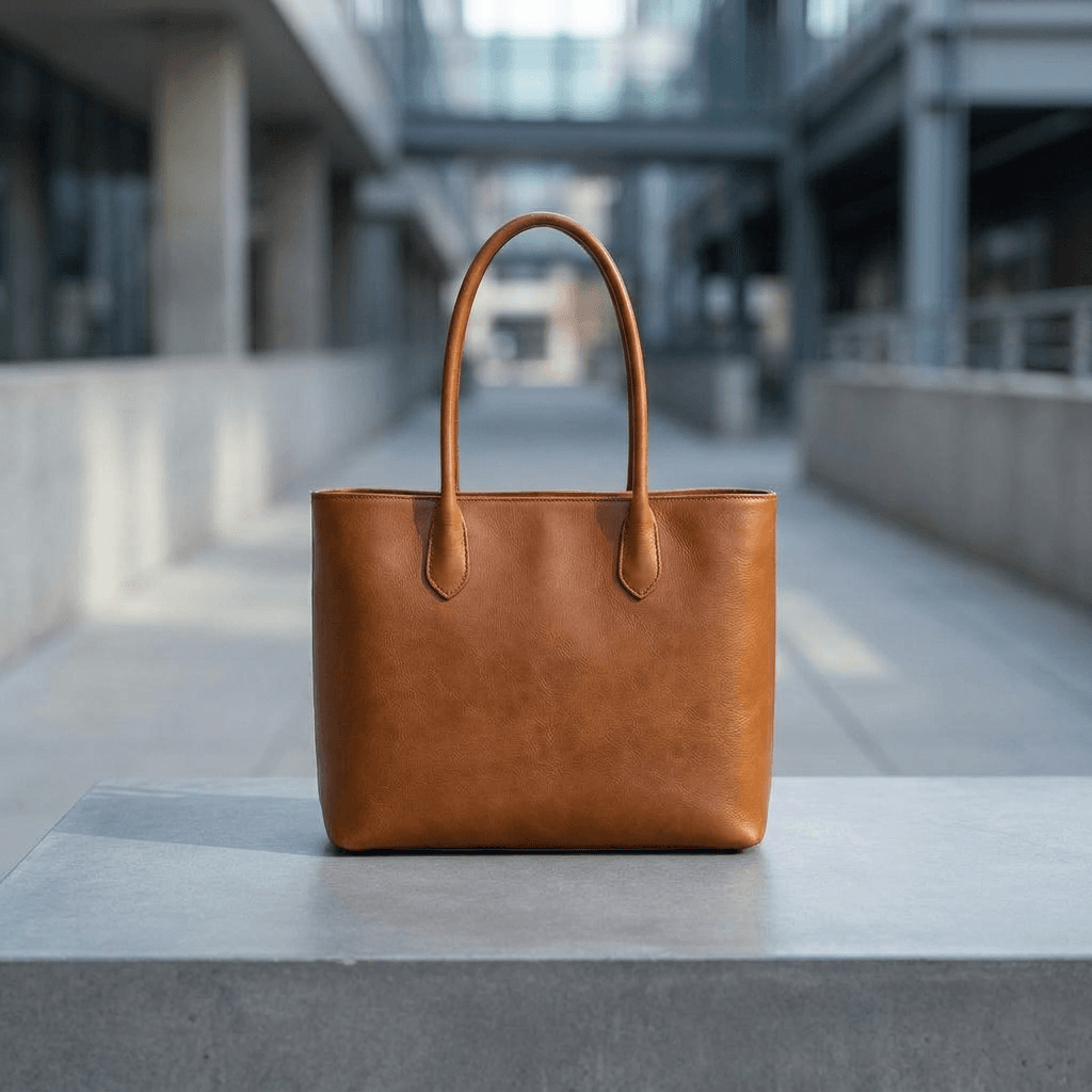 Leather tote · Urban · concrete